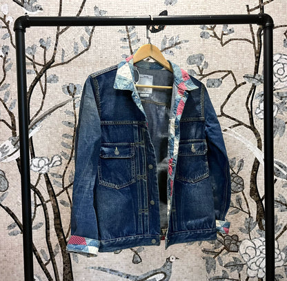Visvim 101 Damaged Patchwork Denim Jacket