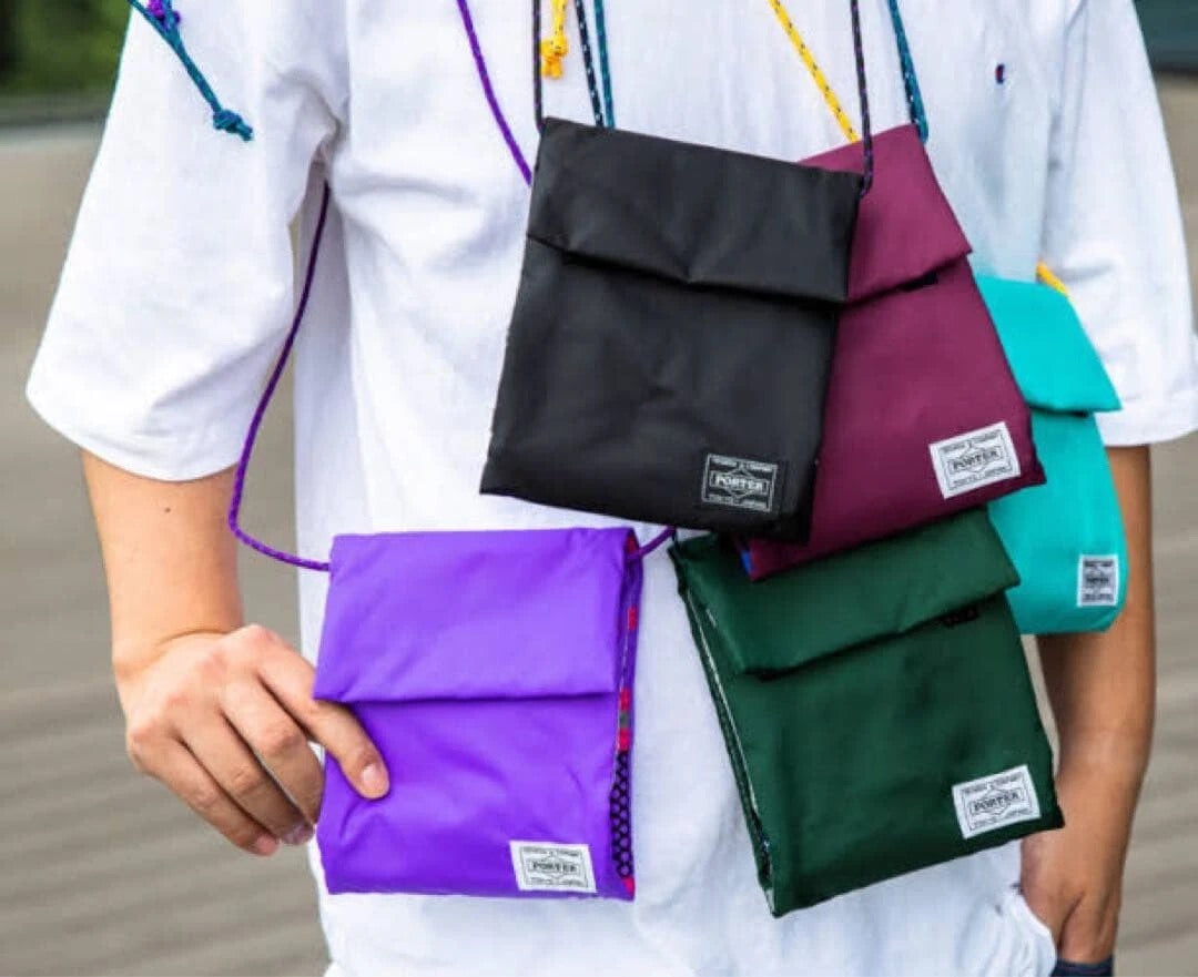 porter bamboo shoots small green bag