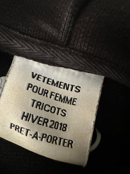 vetements mislaid skull hoodie