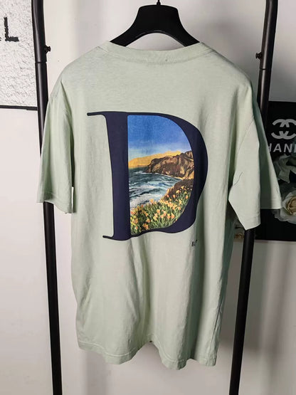 Dior Embroidered Logo Short Sleeve Shirt