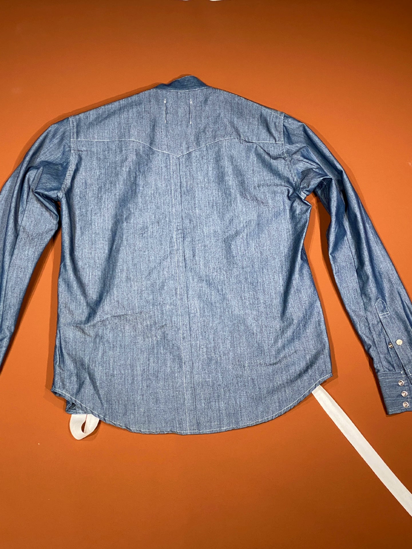 TAKAHIROMIYA.SHITA Light Denim Ribbon Shirt