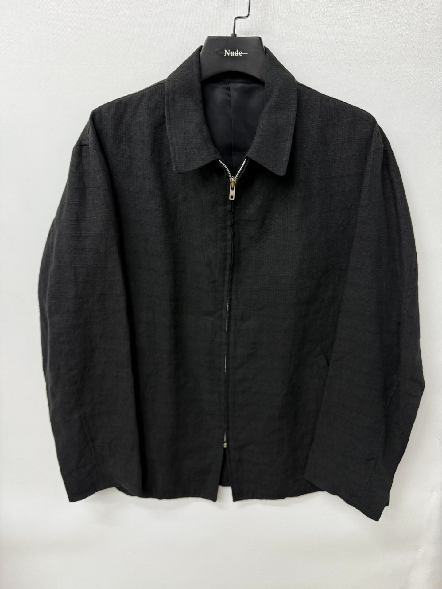 y's for men linen texture collar jacket