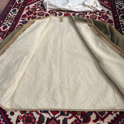 visvim iris liner jacket in khaki green