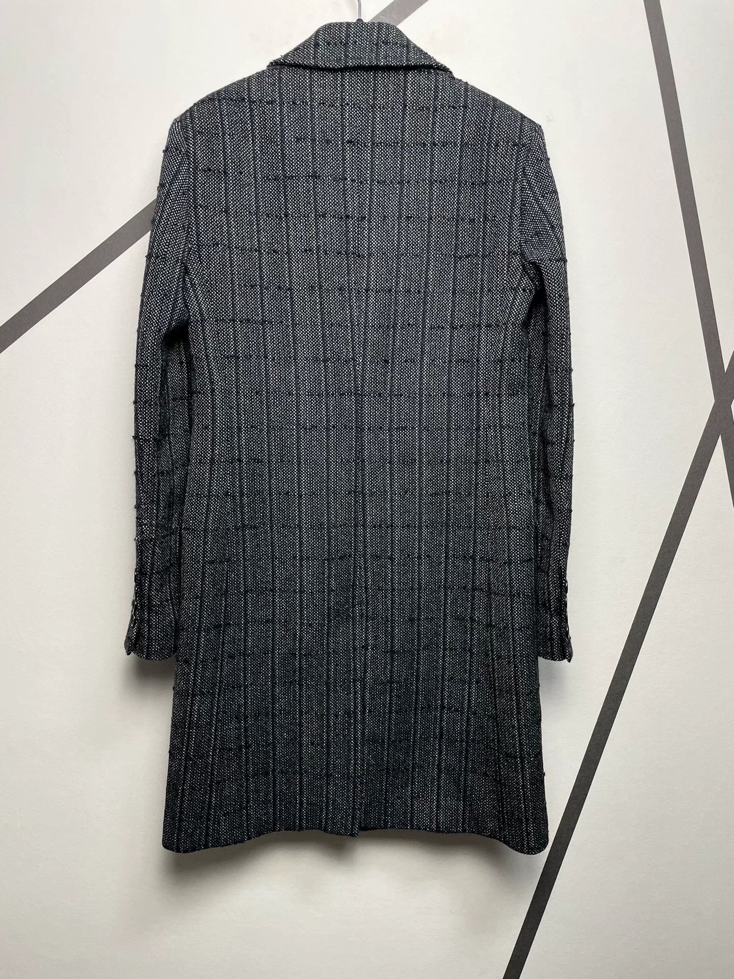 Saint Laurent Double-Breasted Checkered Coat
