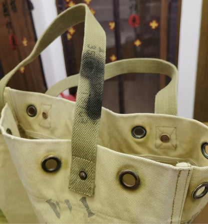 RRL Vintage WWII Nautical Canvas Tote