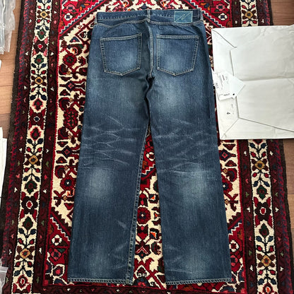 visvim dry wash denim pants size 2