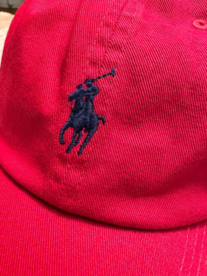 Ralph Lauren Unisex Classic Red Cotton Cap