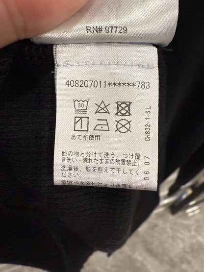 Chrome Hearts Sword Print Black Waffle Long Sleeve XL