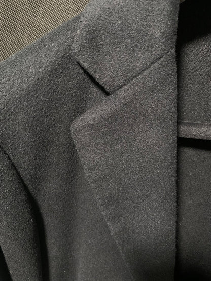 black cashmere wool blend coat size 46