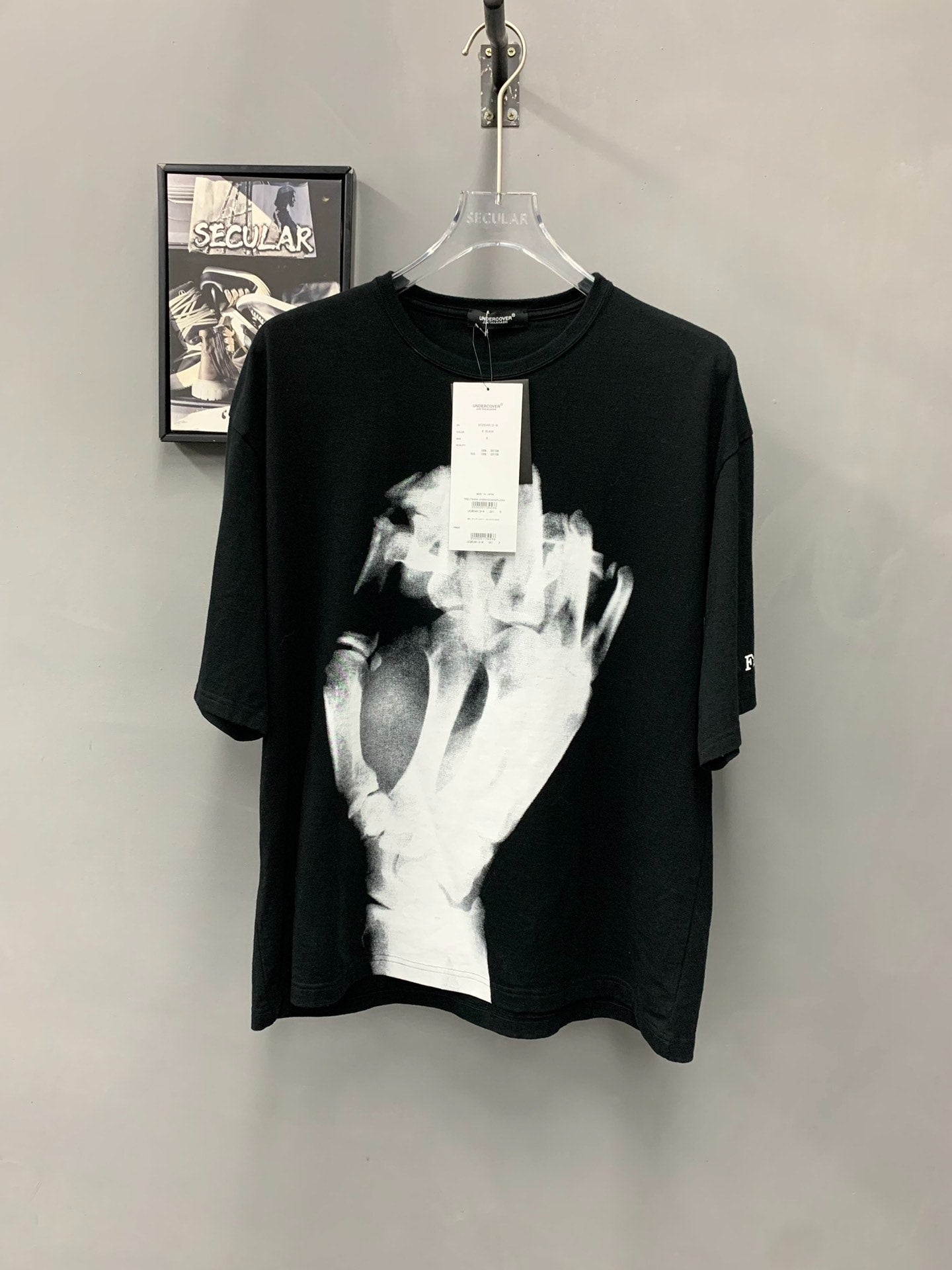 Undercover Black Short Sleeve Tee with Design