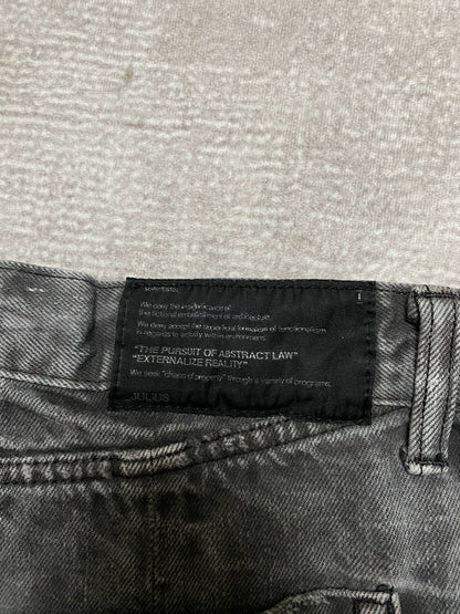 spiraled gray flared pants by julius 7