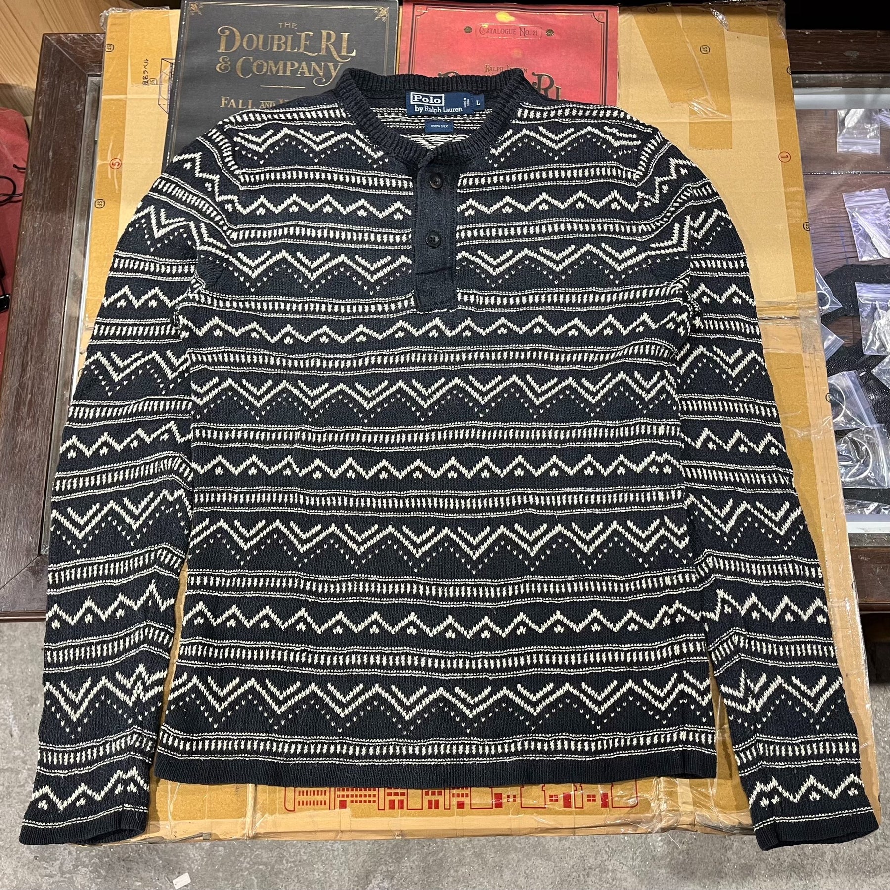 Ralph Lauren Double RL Henley Sweater