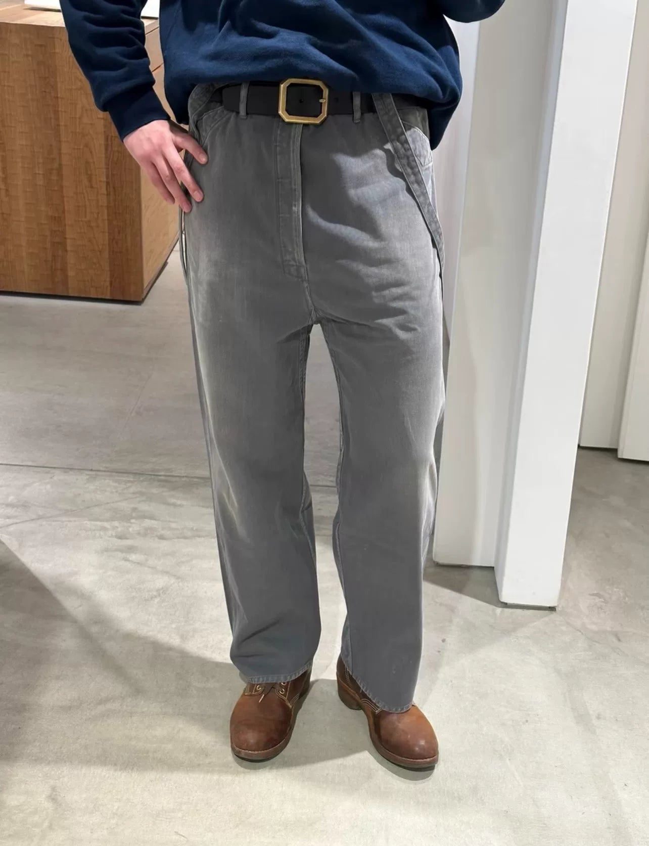 Visvim Kafka Braces Pants Grey
