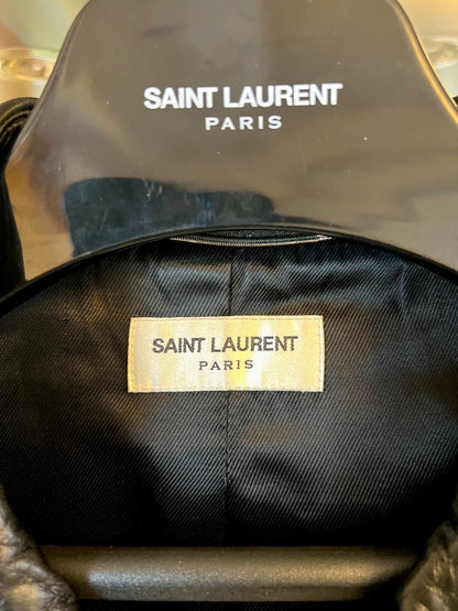 Saint Laurent Badge Leather Jacket 15FW