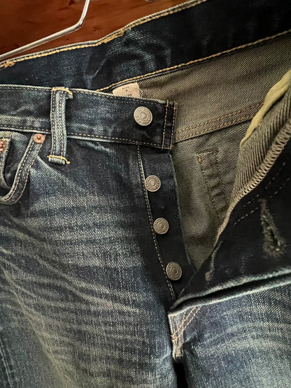 RRL Double RL Slim Wash Denim Pants