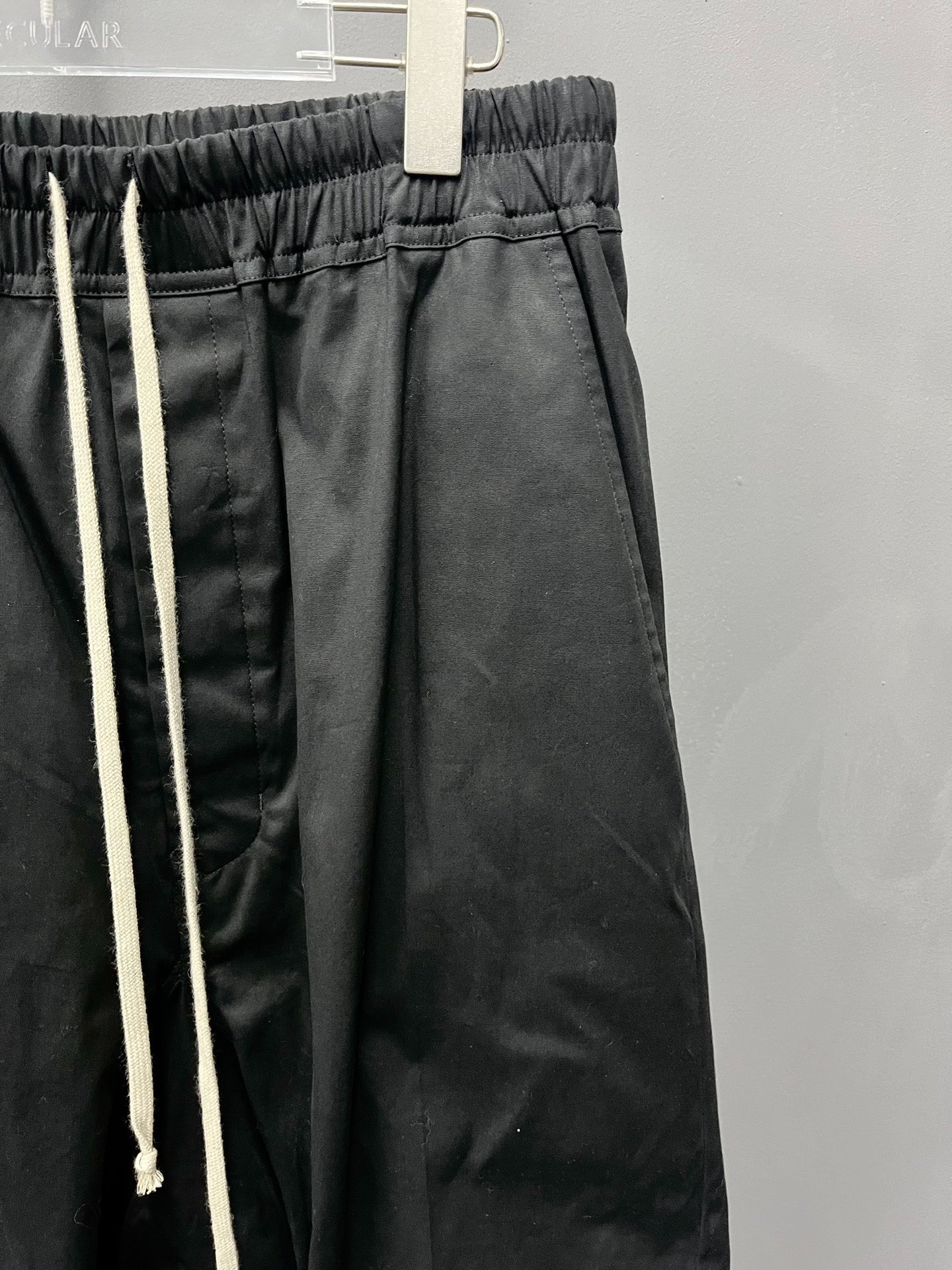 Rick Owens Main Line Cropped Black Pants