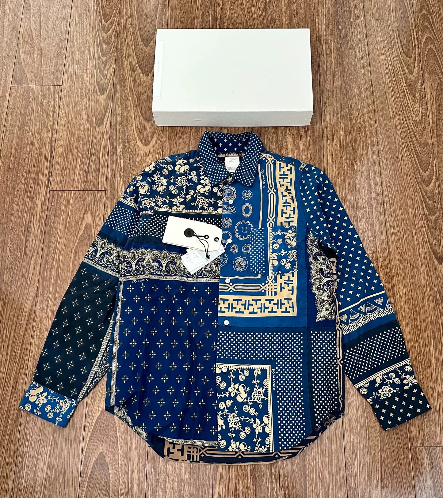 visvim jumbo shirt silk bandana oversized design