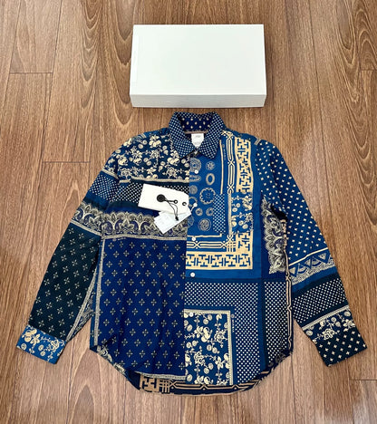 visvim jumbo shirt silk bandana oversized design