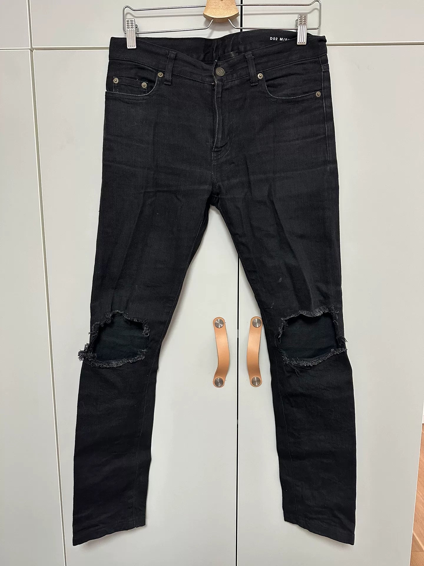 Saint Laurent SLP Black Distressed Jeans