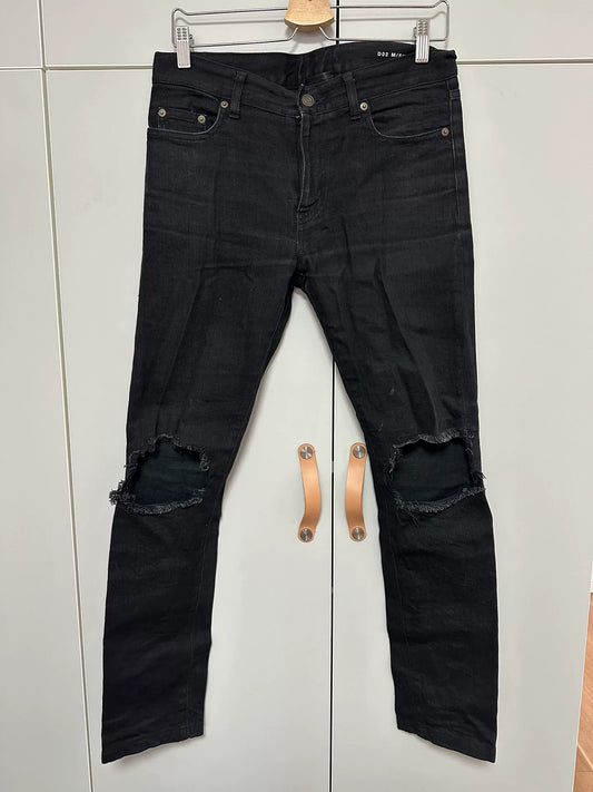 Saint Laurent SLP Black Distressed Jeans