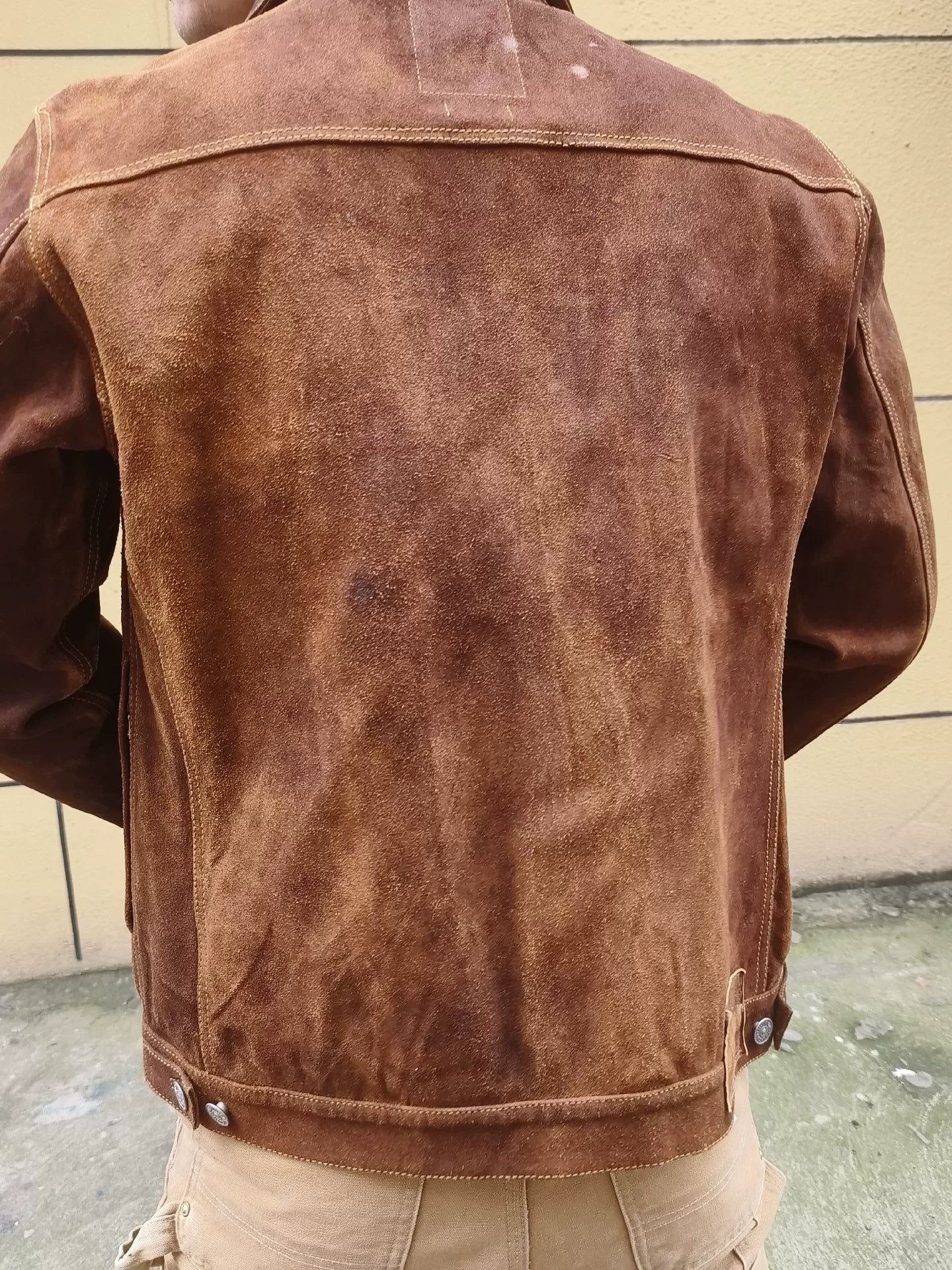 Visvim Brown Suede Button Jacket