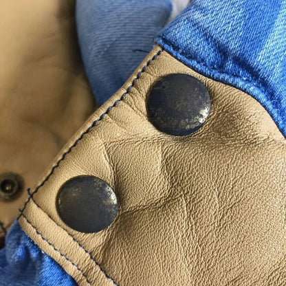 rocky mountain denim puffer vest size 40