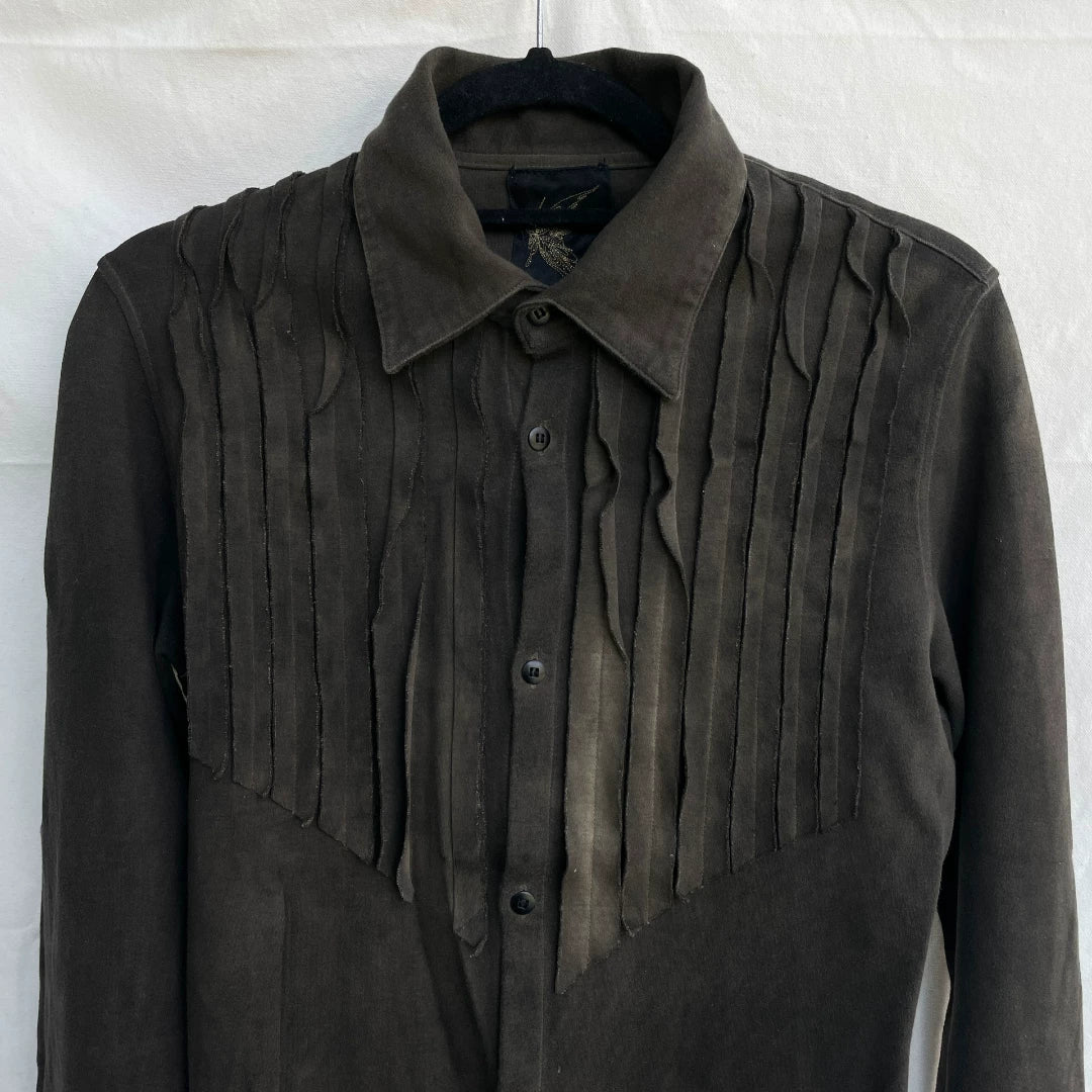 Kiryuyrik Distressed Long-Sleeve Rock Shirt
