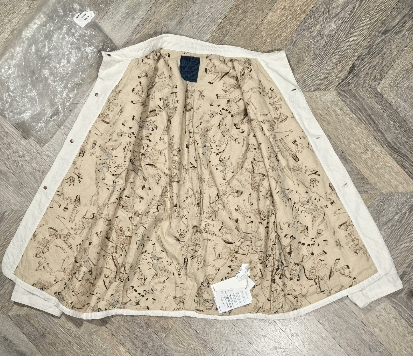 visvim 22AW ICT coverall jacket in ivory