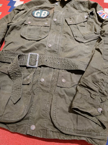 RRL Berkshire Camo Oilcloth Jacket