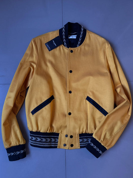 Saint Laurent Yellow Baseball Jacket
