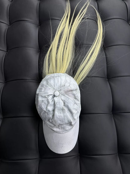 P.L.N Unique White Hair Cap