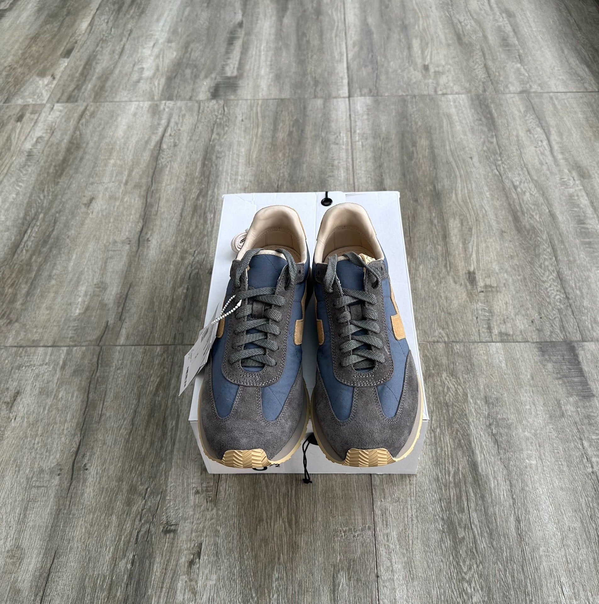 visvim fkt runner blue italian leather sneakers