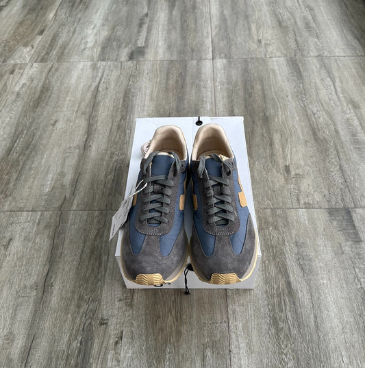 visvim fkt runner blue italian leather sneakers