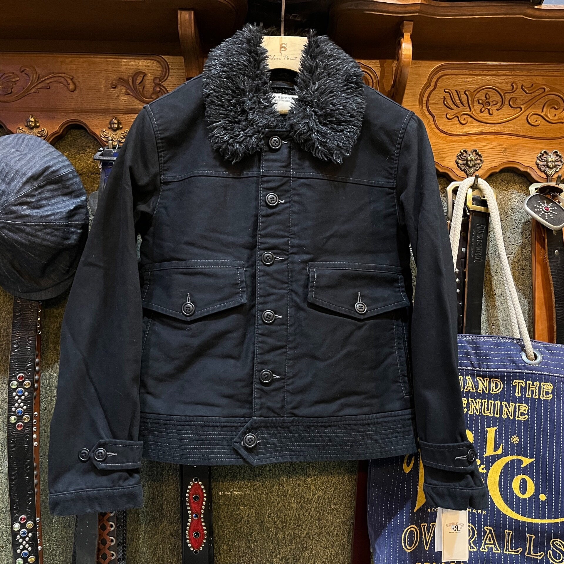 RRL Faux Fur Jacket for Autumn Winter