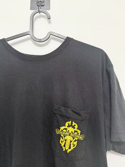 Chrome Hearts Yellow Sword Print T-Shirt