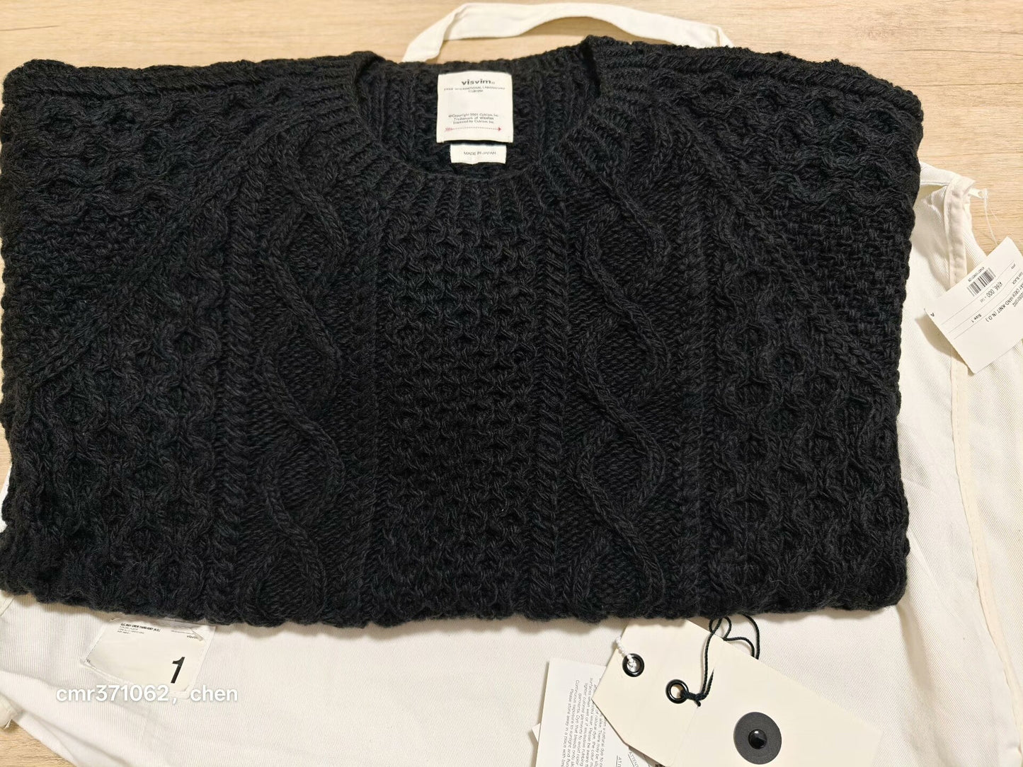 VISVIM 19AW GALWAY CREW HAND-KNIT