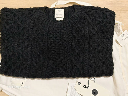 VISVIM 19AW GALWAY CREW HAND-KNIT