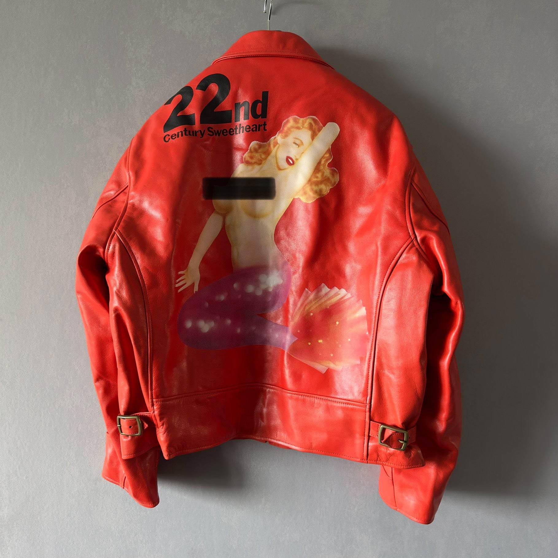 yohji yamamoto mermaid leather jacket