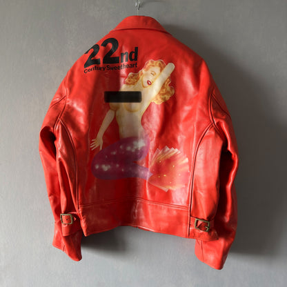 yohji yamamoto mermaid leather jacket