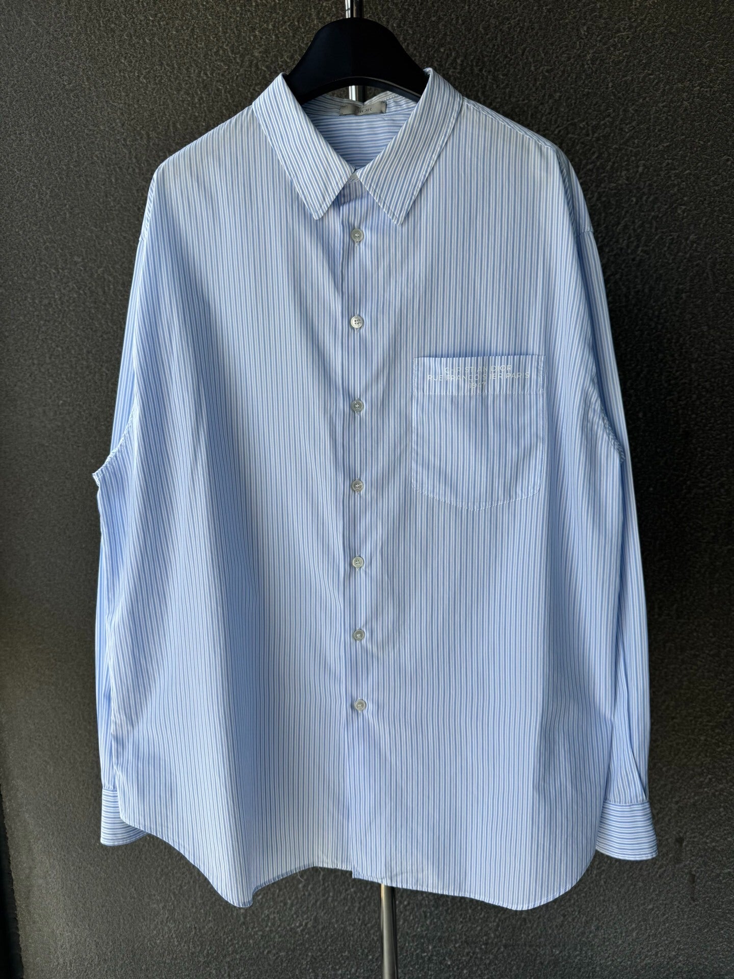 Dior Striped Loose Long Sleeve Shirt