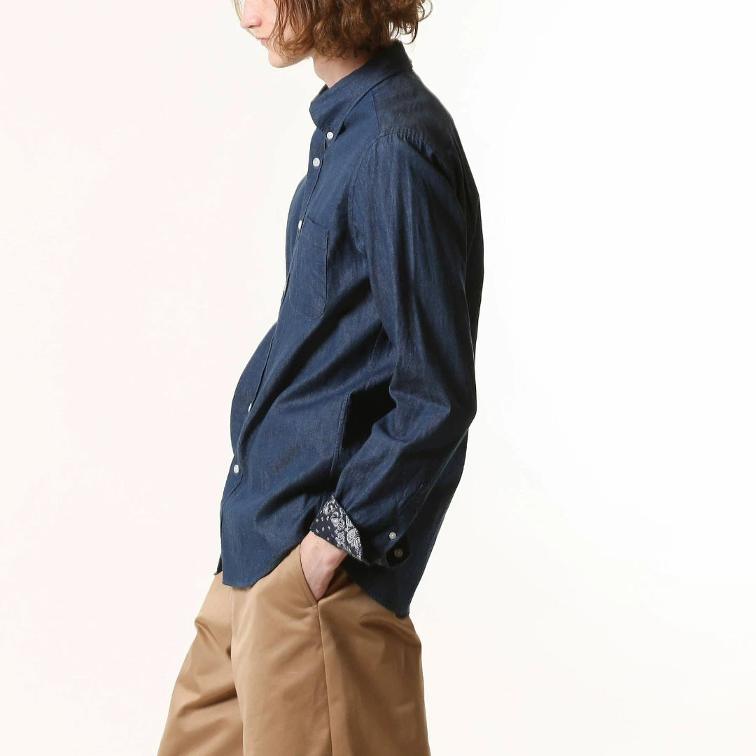 sophnet denim bandana button-up shirt