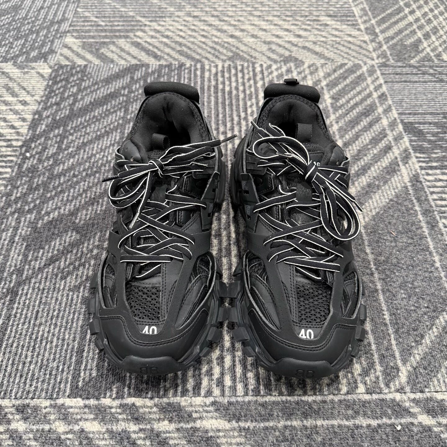 Balenciaga Track Black Dad Sneakers Size 40