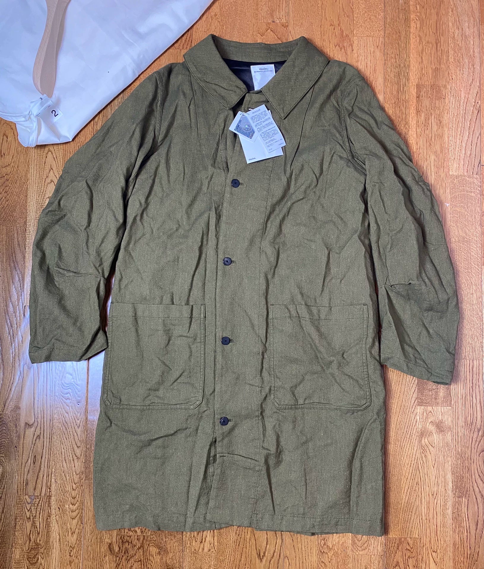 visvim Ayres Coat in Olive Green