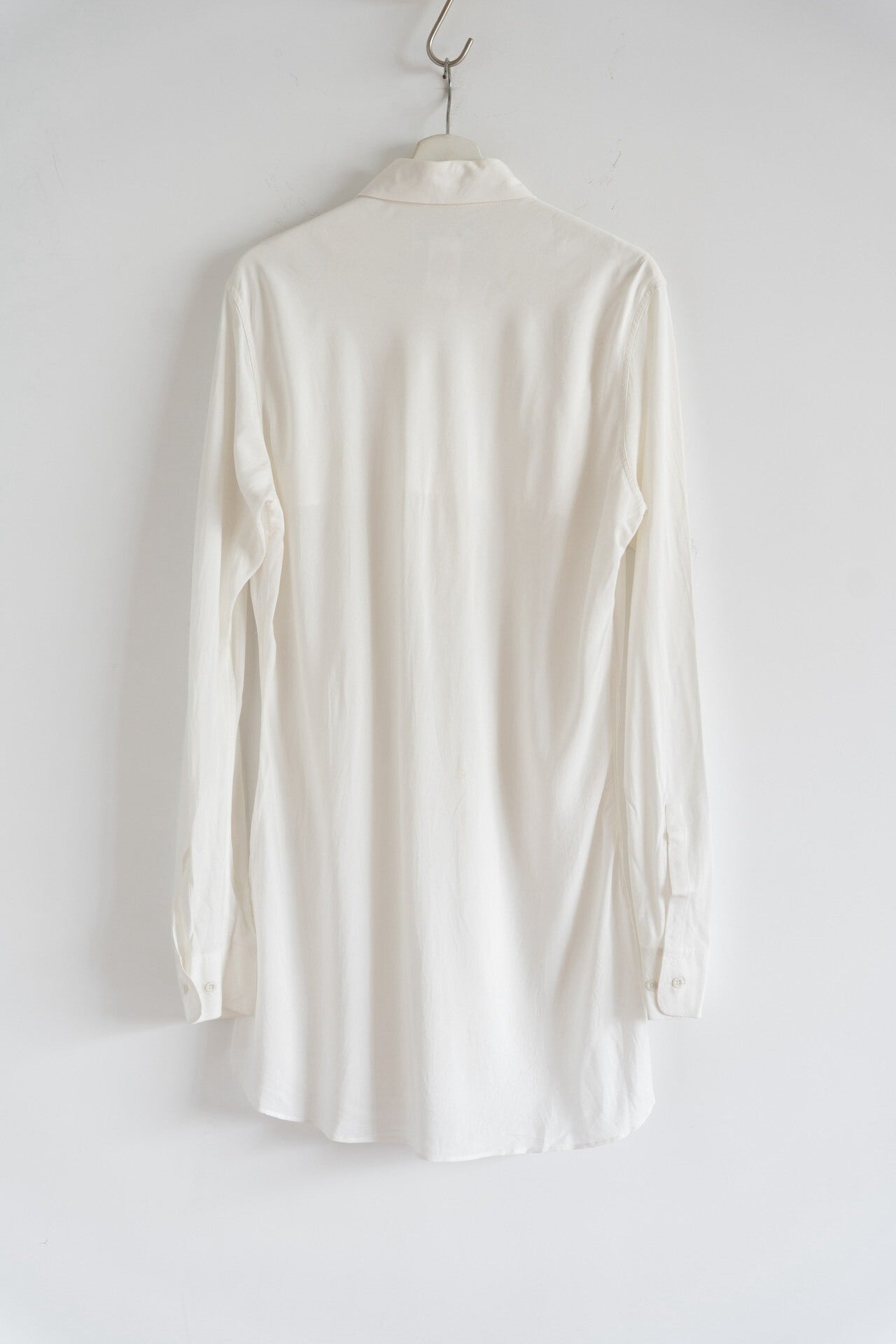 Yohji Yamamoto 03AW Curved Cut Rayon Shirt