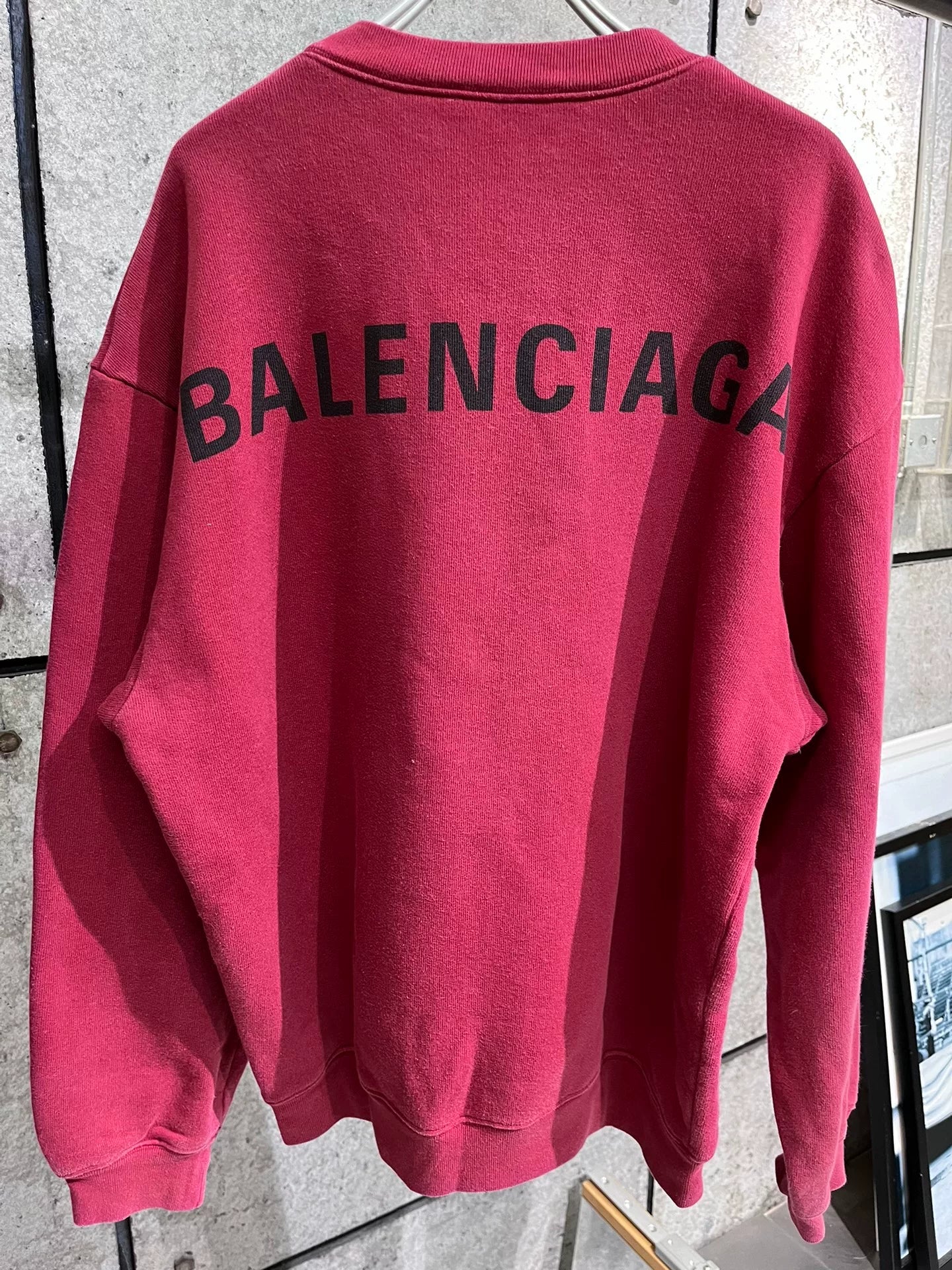 Balenciaga Red Letter Sweatshirt Size S