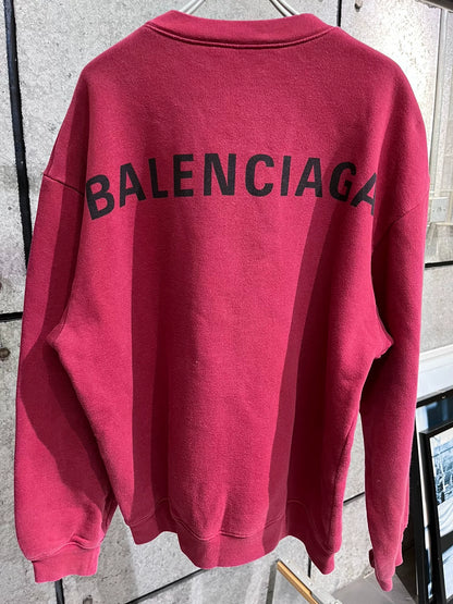 Balenciaga Red Letter Sweatshirt Size S