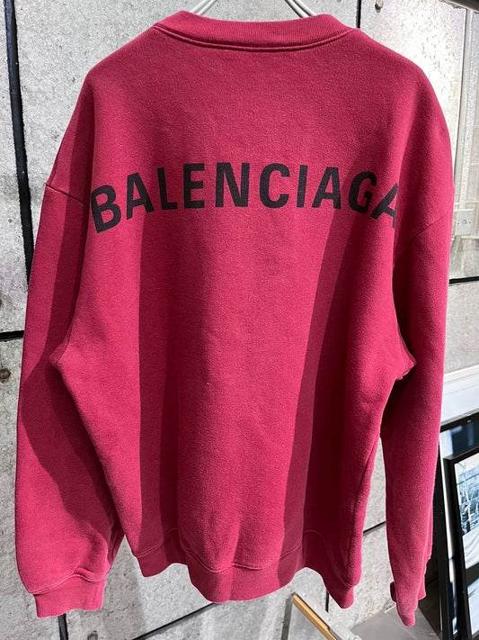 Balenciaga Red Letter Sweatshirt Size S