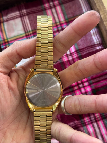 citizen x beams gold watch