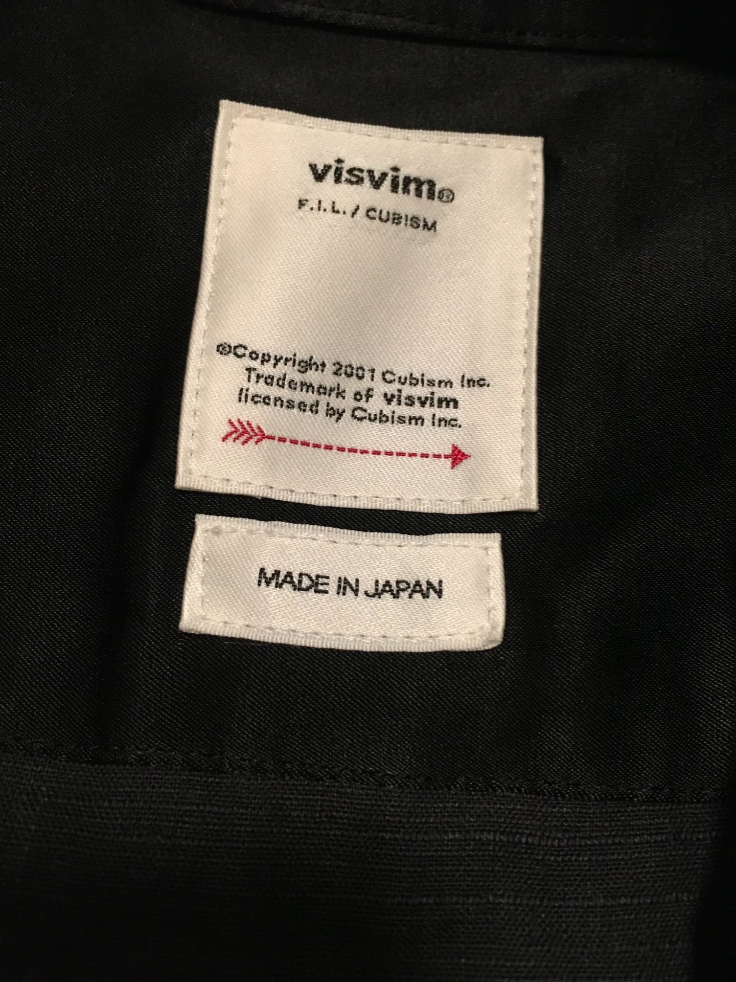visvim black silk short sleeve shirt