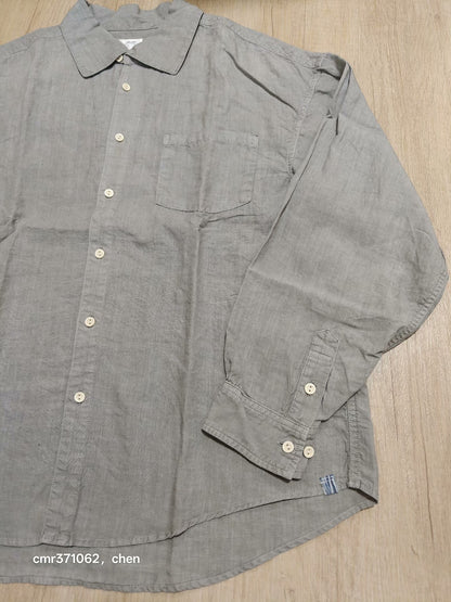 VISVIM 23SS PALMER SHIRT L/S DMGD LINEN